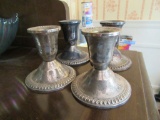 STERLING WEIGHTED CANDLESTICKS