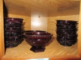AVON CRANBERRY BOWLS