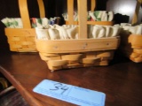 1998 LONGABERGER BASKET WITH INSERT. 1999 LONGABERGER BASKET WITH INSERT. 2