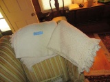 2 WHITE THROWS