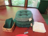 CHAIR PADS, BASKET, AND ETC