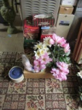 MODERN ORNAMENTS, FLORALS, POTPOURRI BURNER, AND ETC