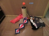CAT TOYS, WALL HANGING, AND PILLOW