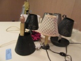 RUSTIC LAMPS AND CANDLE SHADES