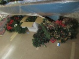 LARGE AMOUNT OF GARLAND AND OTHER CHRISTMAS DECORATIONS