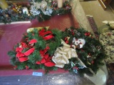 CHRISTMAS WREATH AND DOOR HANGINGS