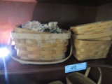 1983 LONGABERGER BASKETS. ALL HAVE INSERTS EXCEPT ONE