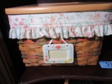 2002 LONGABERGER MOTHER'S DAY MOMS MEMORIES BASKET WITH LID AND INSERT