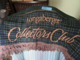 LONGABERGER COLLECTORS CLUB THROW. 5 FOOT BY 3-1/2 FOOT
