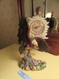 BATTERY POWERED EAGLE CLOCK. MADE IN CHINA