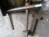 LARGE ANTIQUE WOODEN VISE MADE BY OHIO TOOL COMPANY