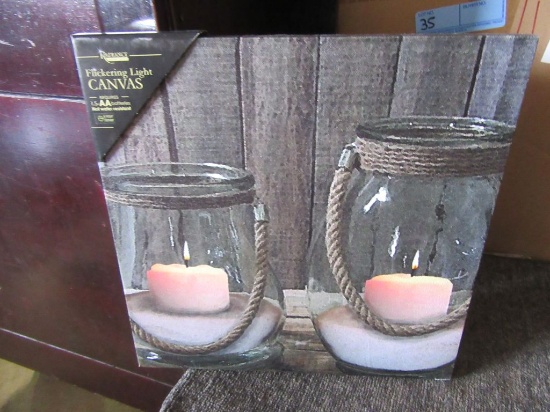 11 LIGHTED SAND AND ROPE CANDLE CANVASES