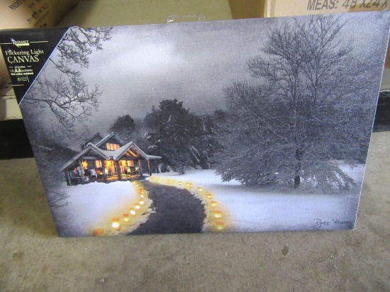 7 LIGHTED LUMINARY CANVASES
