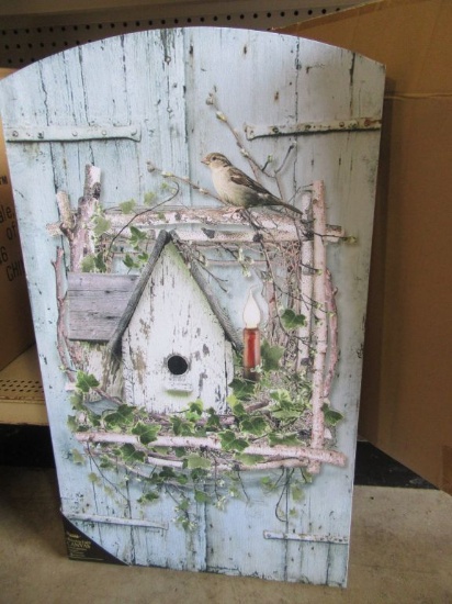 1 CASE (6 PIECES) OF LIGHTED VINTAGE BIRD SHUTTERS