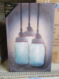 1 LIGHTED CANNING JAR CHANDELIER CANVAS