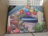 1 LIGHTED BOHO BEACH CANVAS