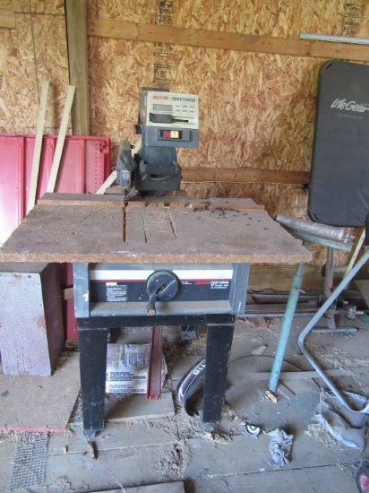 SEARS CRAFTSMAN ELECTRONIC RADIAL SAW WITH ROLLER STAND