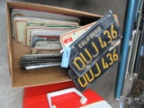 COLLECTION OF LICENSE PLATES INCLUDES OHIO 1950