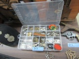 COLLECTION OF KEYS AND ETC WITH ORGANIZER