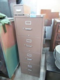 HON LEGAL SIZE 4 DRAWER CABINET AND 2 DRAWER FILE CABINET WITH CARD FILE