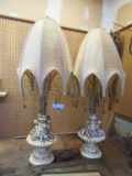 FRENCH PROVINCIAL TYPE CHERUB LAMPS