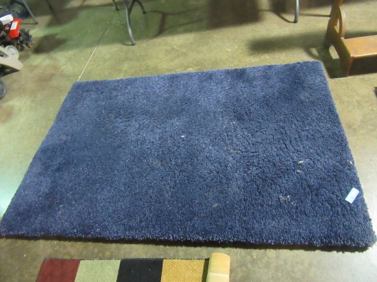 2 BLUE AREA RUGS