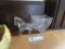GLASS HORSE AND BUGGY TOOTHPICK HOLDER