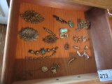 BROOCHES, EARRINGS, AND BRACELET