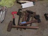 PIPE WRENCHES, SHORT HANDLE SLEDGE HAMMER, AND HATCHETS