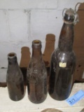 RENNER BREWING COMPANY BOTTLE AND OTHER BROWN BOTTLES