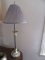GOLD AND SILVER COLORED TABLE LAMP