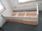 TWIN BED FRAME WITH STORAGE DRAWERS