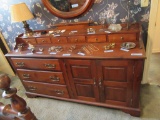 LARGE EARLY AMERICAN DRESSER. BRING HELP TO REMOVE