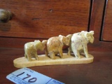 MADE IN INDIA MARBLE ELEPHANT FIGURINES