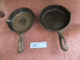 GRISWOLD NUMBER 3 CAST IRON SKILLET AND OTHER 6-1/2