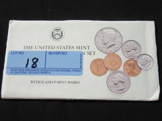 1989 UNITED STATES MINT UNCIRCULATED COIN SET