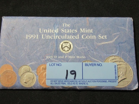 1991 UNITED STATES MINT UNCIRCULATED COIN SET