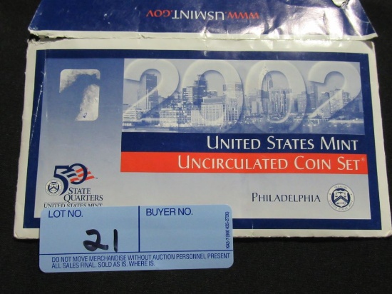 2002 UNITED STATES MINT UNCIRCULATED COIN SET