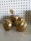 BRASS COVERED JARS AND APPLE