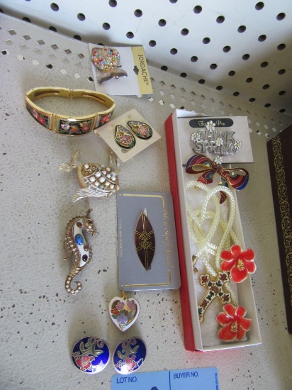 CLOISONNE AND OTHER STONE JEWELRY