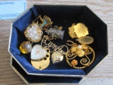 TRINKET BOX WITH ASSORTED PINS