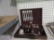 COMMUNITY PLATE FLATWARE IN WOODEN BOX