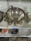 METAL PUNCH BOWL WITH SERVER AND 8 CUPS