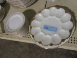 EGG PLATE AND SERVING PLATE