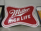 MILLER HIGH LIFE METAL SIGN, 1998