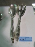 SERVING SPOON AND FORK, CHINA