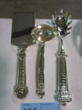 CAKE SERVER, LADLE, PASTA SPOON. CHINA