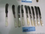 PEARL HANDLED BUTTER KNIVES
