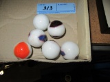 6 LARGE MARBLES