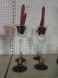 4 TJ MAX CANDLE HOLDERS